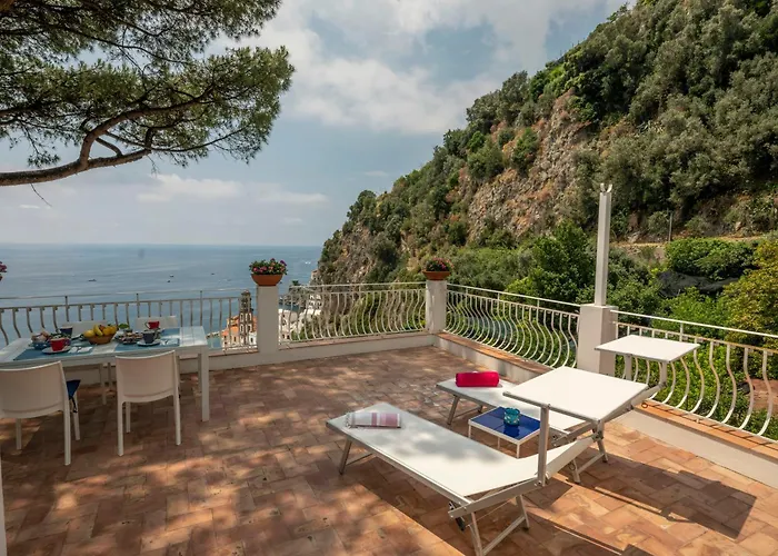 Sea View House With Lemon Grove In Atrani Tatil Evi Ravello