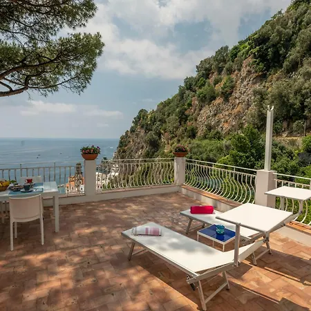 Sea View House With Lemon Grove In Atrani Semesterbostad Ravello